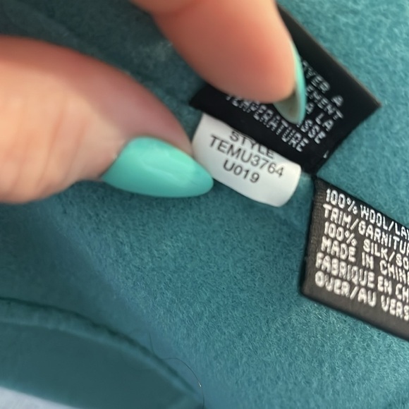 Linda Allard Ellen Tracy Blazer Wool Silk Trim Size 8 Teal Pockets - Picture 11 of 11